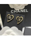 Chanel Love Stud Earrings Black 2022 031174