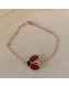 Van Cleef & Arpels Ladybug Bracelet Red/Rose Gold 2022 040280