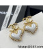 Chanel Heart Earrings White 2022 040202