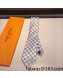 Louis Vuitton Damier Azur Silk Tie White 2022 031093