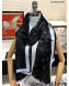 Chanel Silk Scarf 62x180cm Black 2022 07