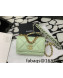 Chanel 19 Lambskin Wallet on Chain WOC AP0957 Green/Matte Silver/Light Gold/Aged Gold 2022  